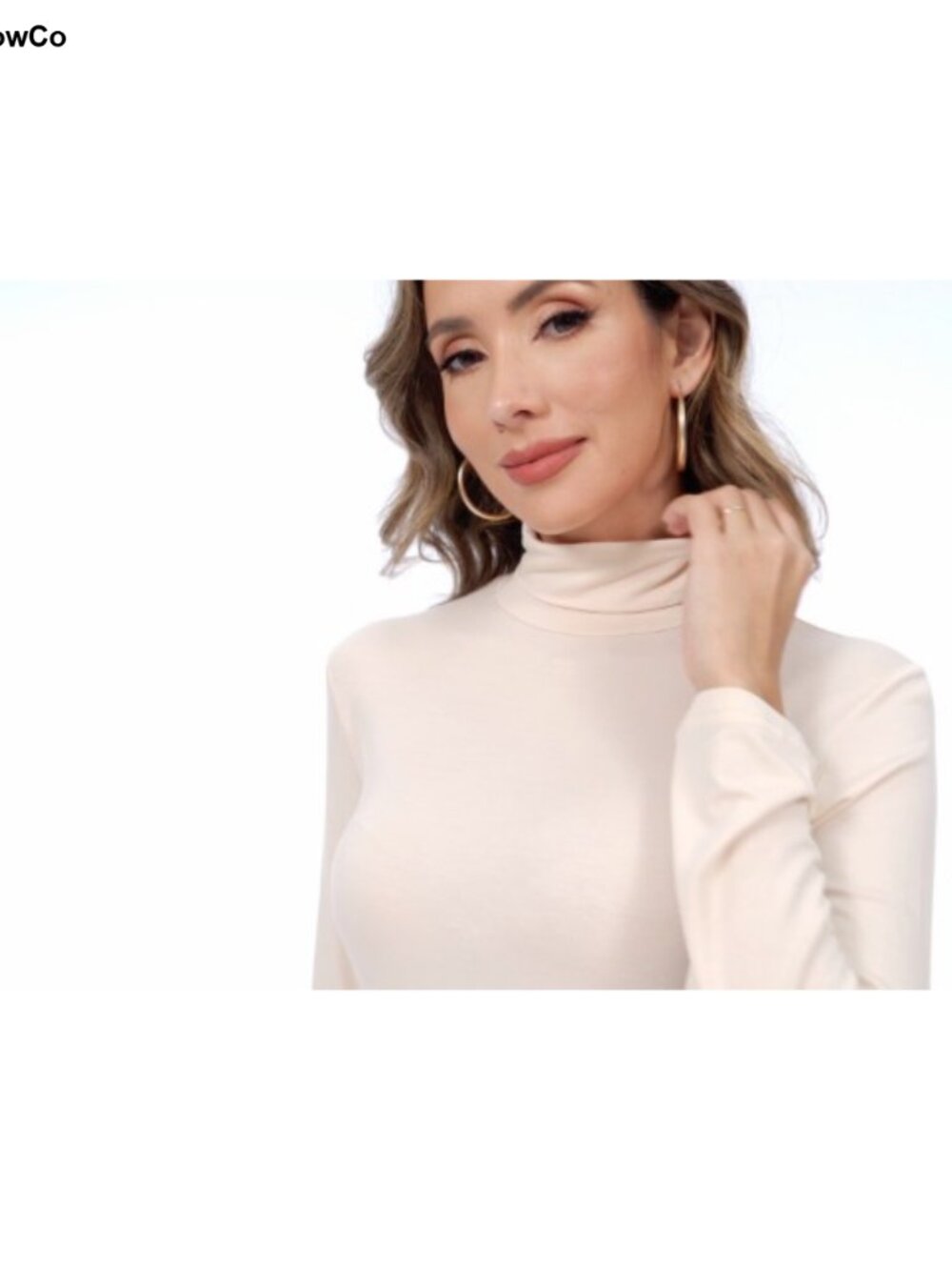 Womens Turtleneck Long Sleeve Slim Fitted Lightweight Thermal Top - Picture 6 of 6